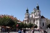 Park and Church of St. Nicholas in the Old Town Square