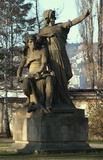 Statue if Princess Libuse and Premysl by Josef Myslbek
